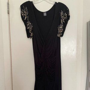Free People Black stretchy dress